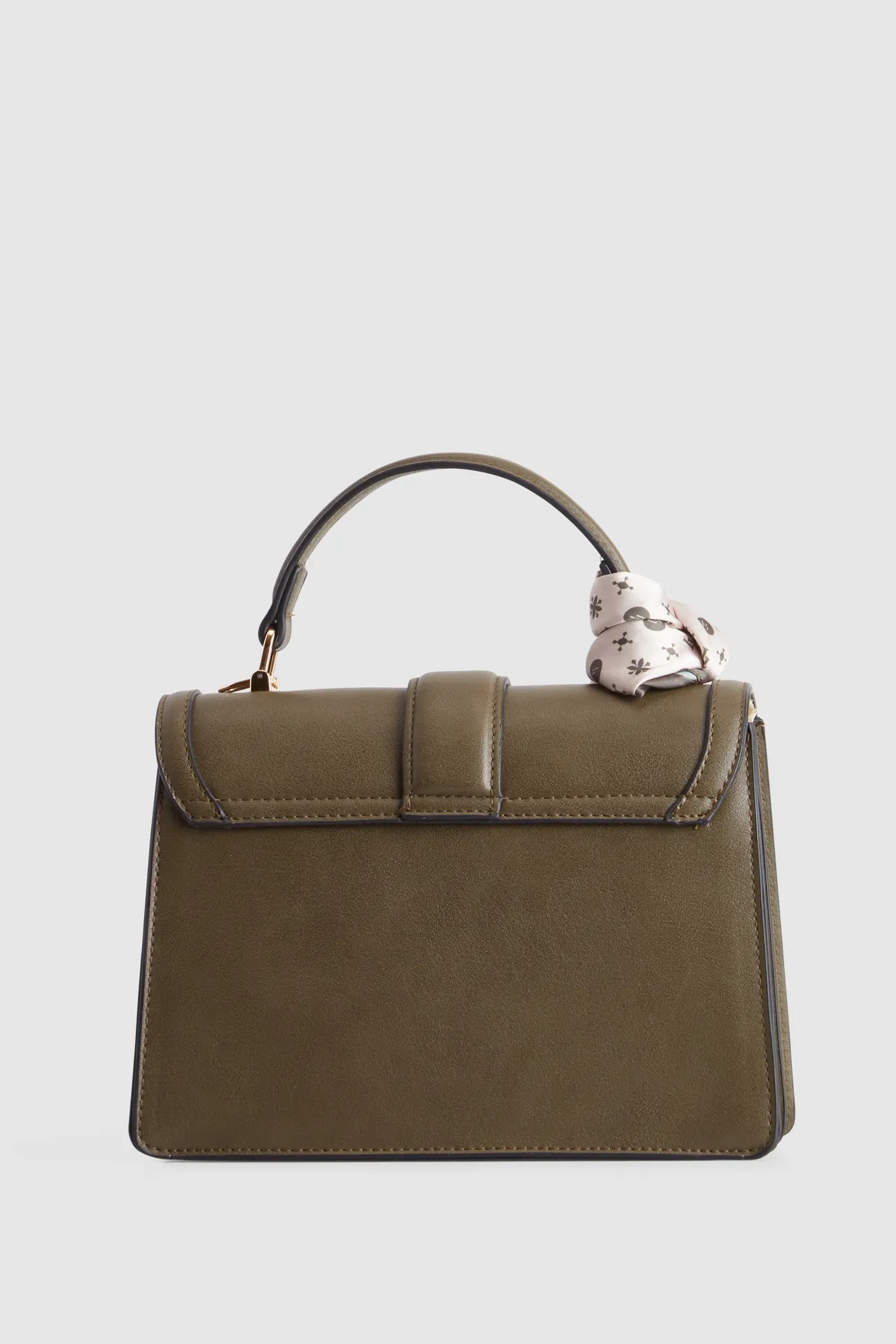 Scarf Top Handle Bag