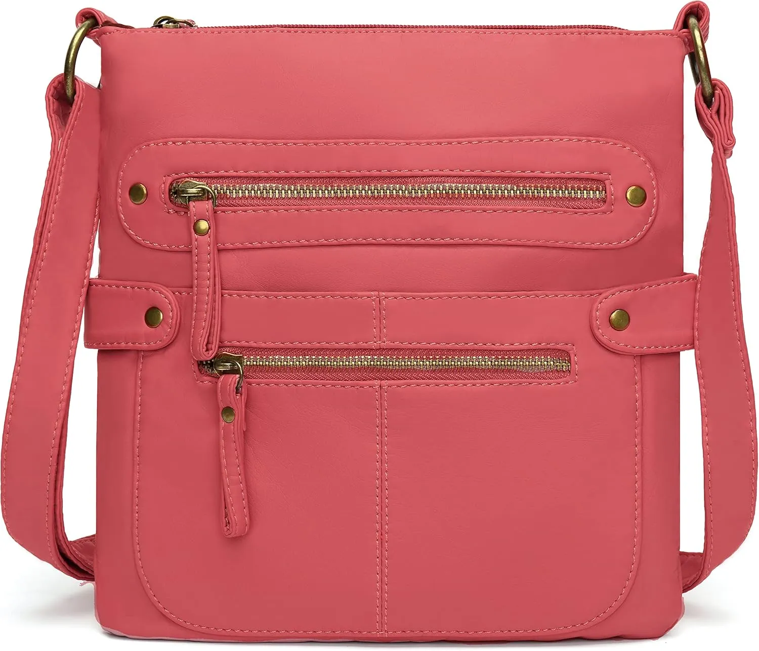 Scarleton Crossbody Bags for Women Travel Bag Purses and Handbags Multi Pocket Shoulder Bag Ultra Soft Faux Leather, H1693