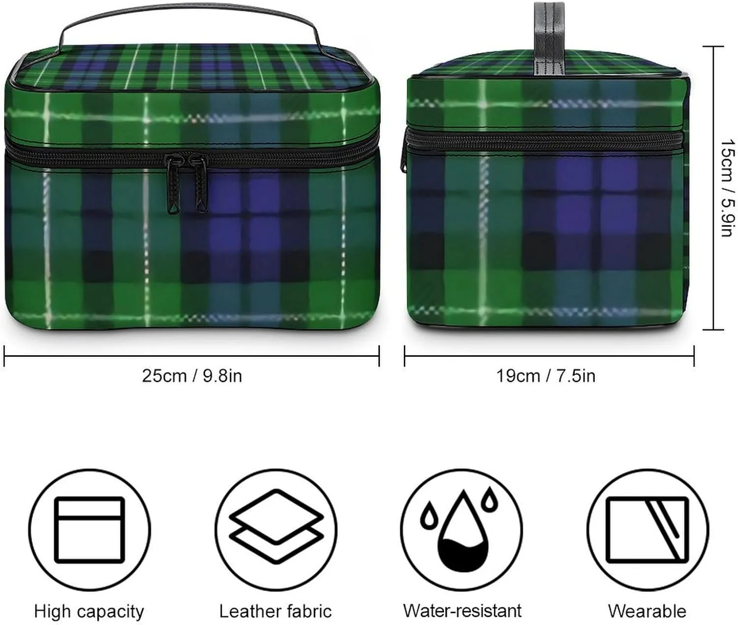 Scottish Clan Graham Tartan Plaid Large Capacity Soft And High-value Practical Makeup And Wash Bag