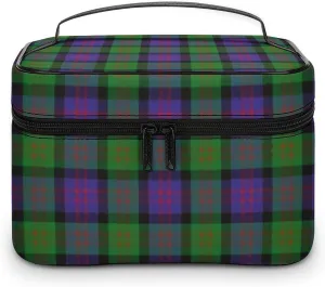 Scottish Clan MacDonald Donald Tartan Plaid Fashionable Portable Makeup Bag