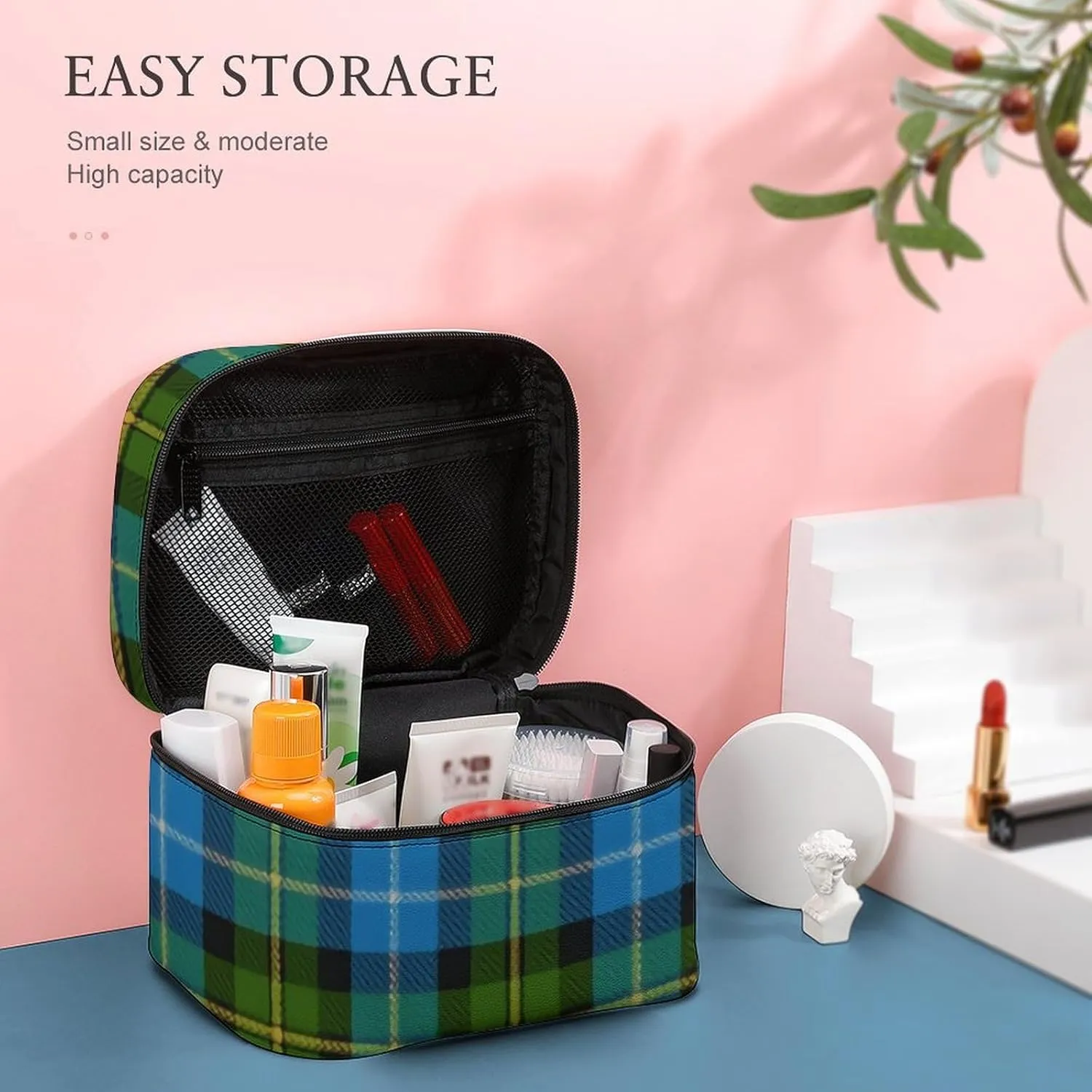 Scottish Clan MacNeil Tartan Plaid Large Capacity Soft And High-value Practical Makeup And Wash Bag