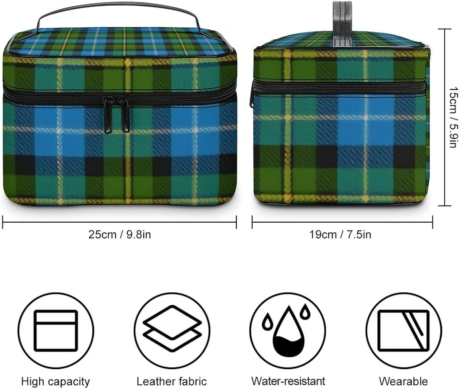 Scottish Clan MacNeil Tartan Plaid Large Capacity Soft And High-value Practical Makeup And Wash Bag