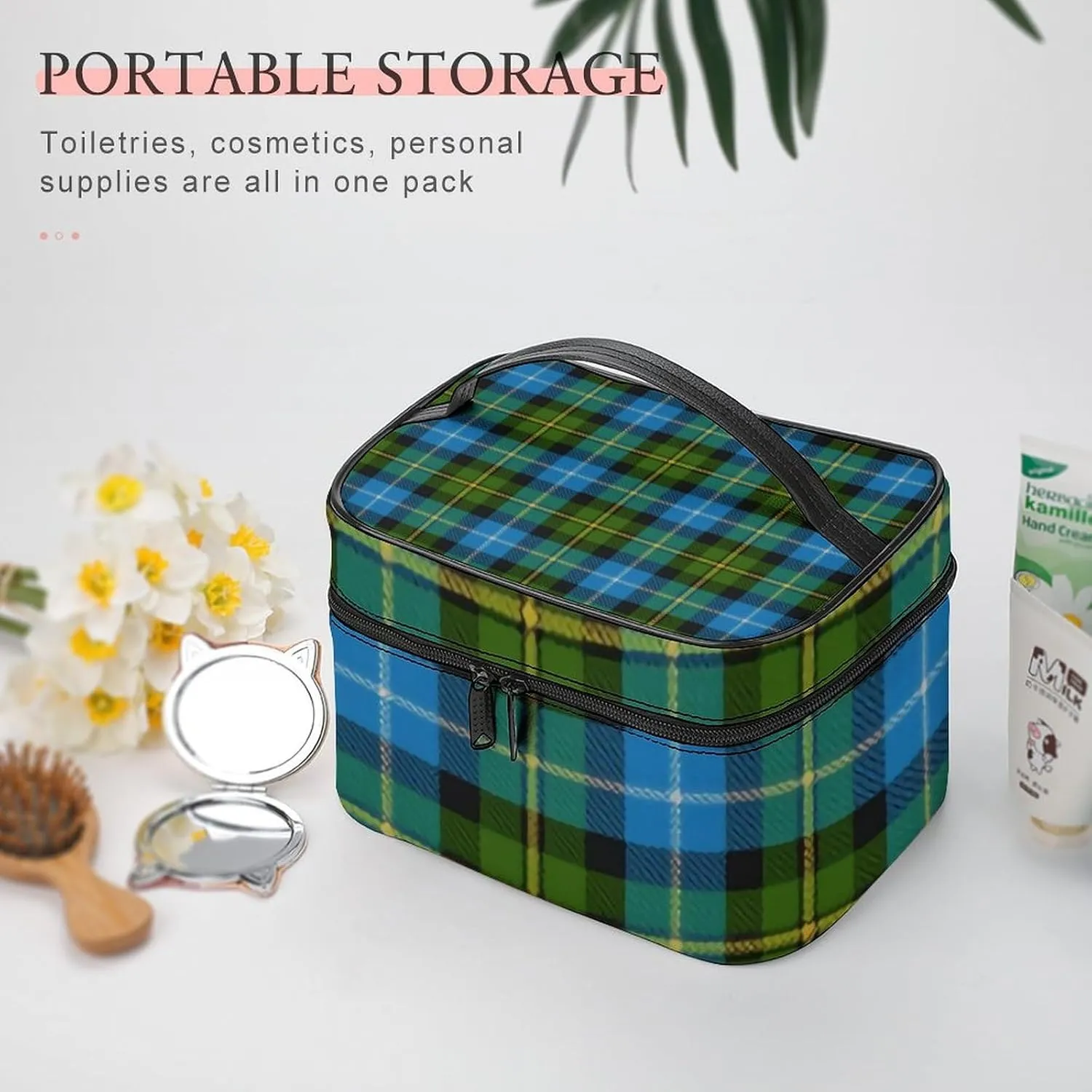 Scottish Clan MacNeil Tartan Plaid Large Capacity Soft And High-value Practical Makeup And Wash Bag