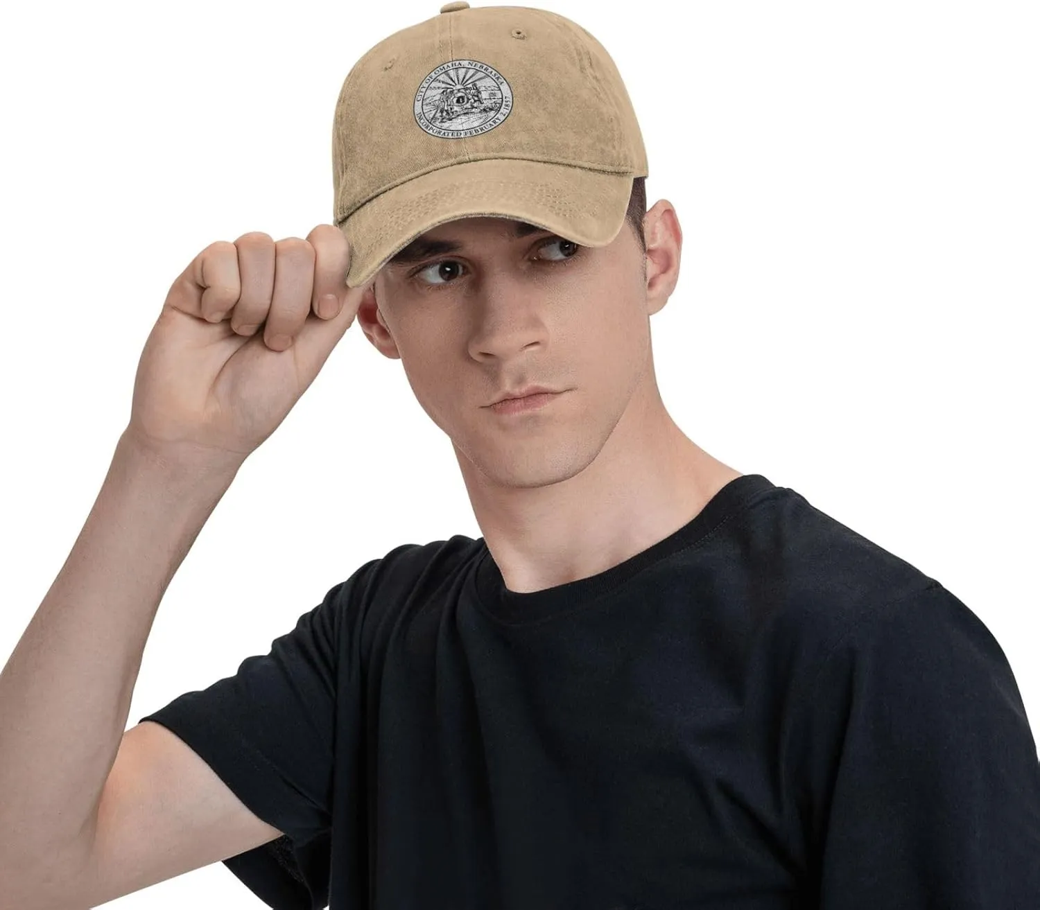 Seal of Omaha, Nebraska Baseball Cap for Men Women Adjustable Vintage Washed Cotton Dad Hat