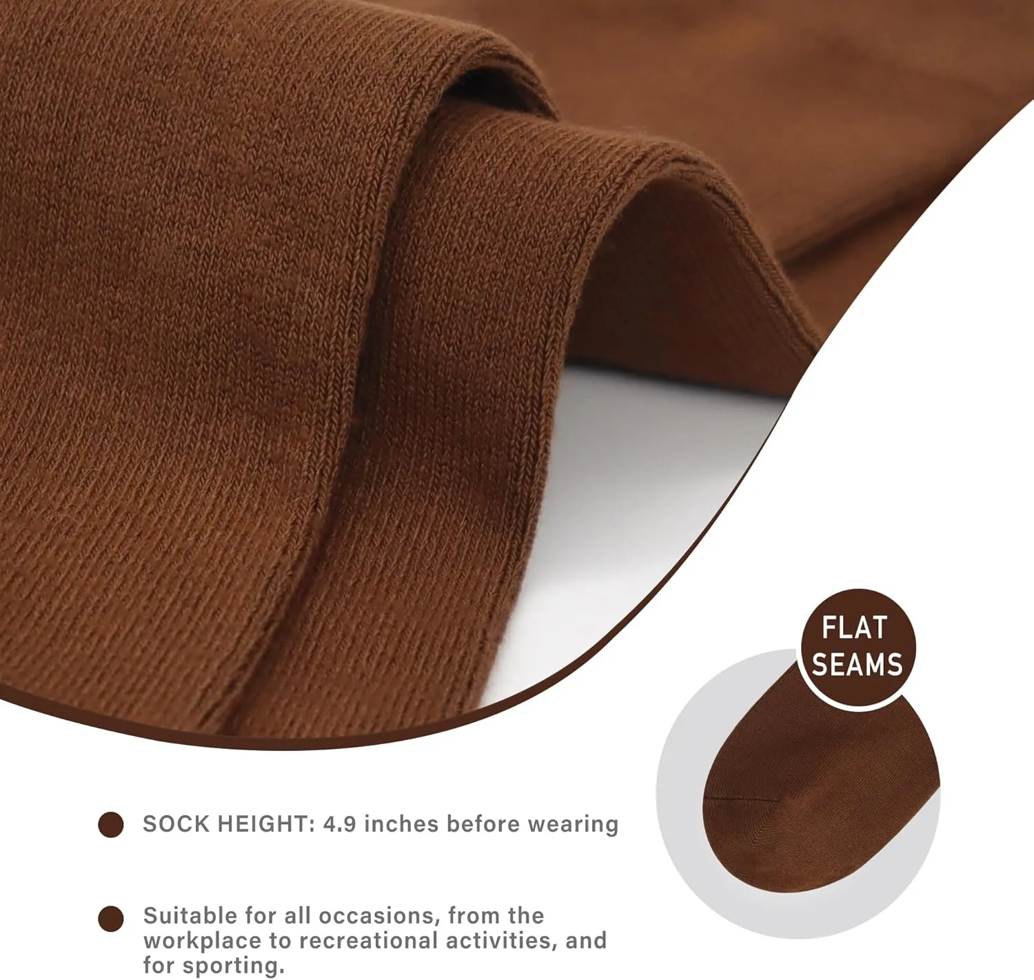SERISIMPLE Viscose Bamboo Men's Breathable Quarter Thin Ankle High Socks - Comfort Cool Soft 5 Pairs