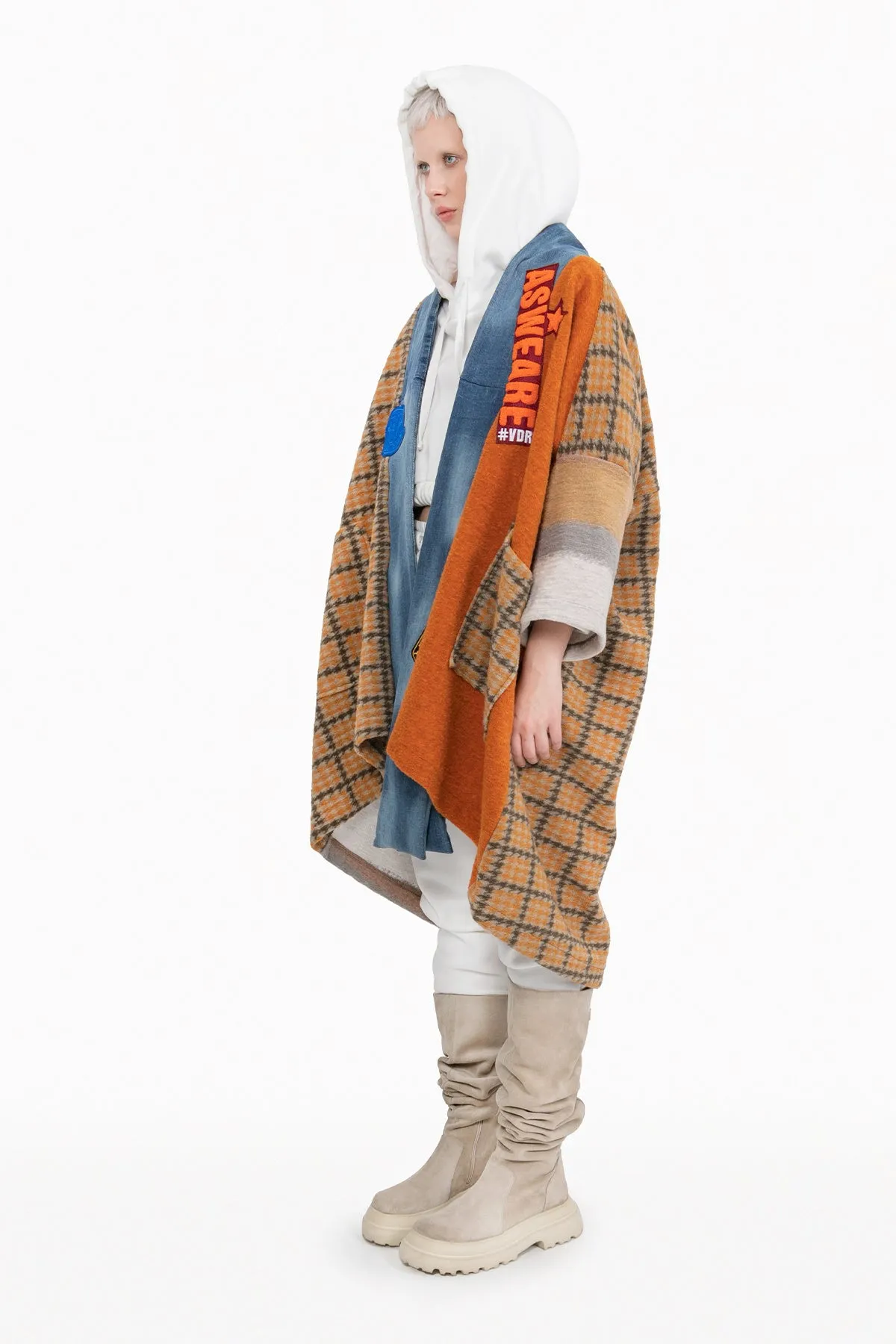 SIGNATURE #VDR PATCHWORK CARDIGAN 10517