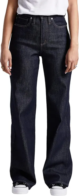 Silver Jeans Co. Women's Highly Desirable High Rise Trouser Leg Jeans-Legacy