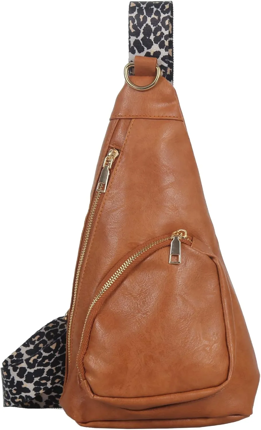 Sling Bag for Women Crossbody Sling Backpack Chest Bags with Leopard Strap Sash Purse for Traveling Hiking
