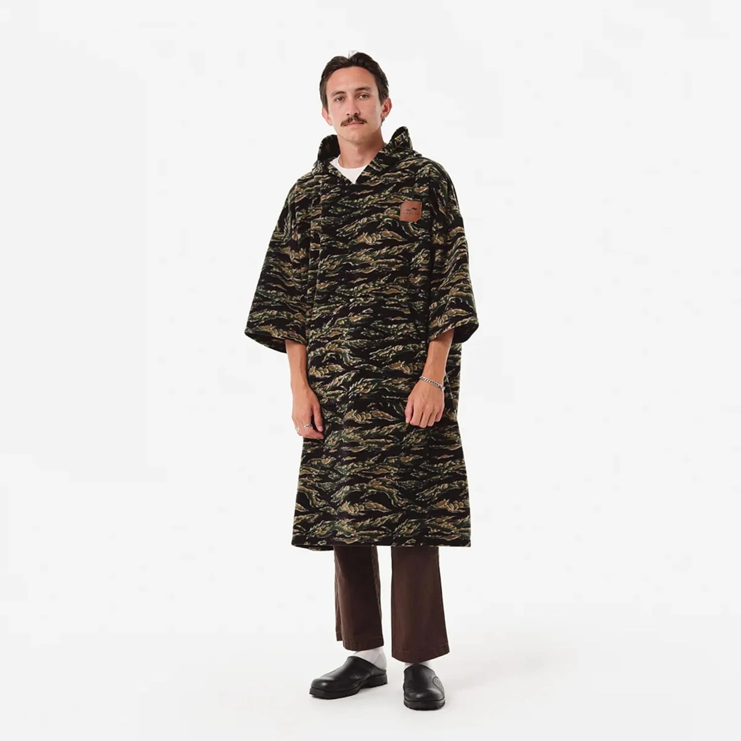 Slowtide Adult Fleece Poncho, Change Privately in Public, Includes Kangaroo Pouch & Double Layer Woven Hood