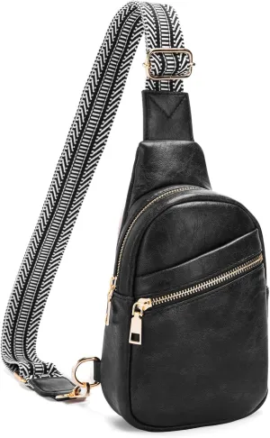 Small Sling Bag for Women - Vegan Leather Crossbody Purse with Fanny Pack Style for Women