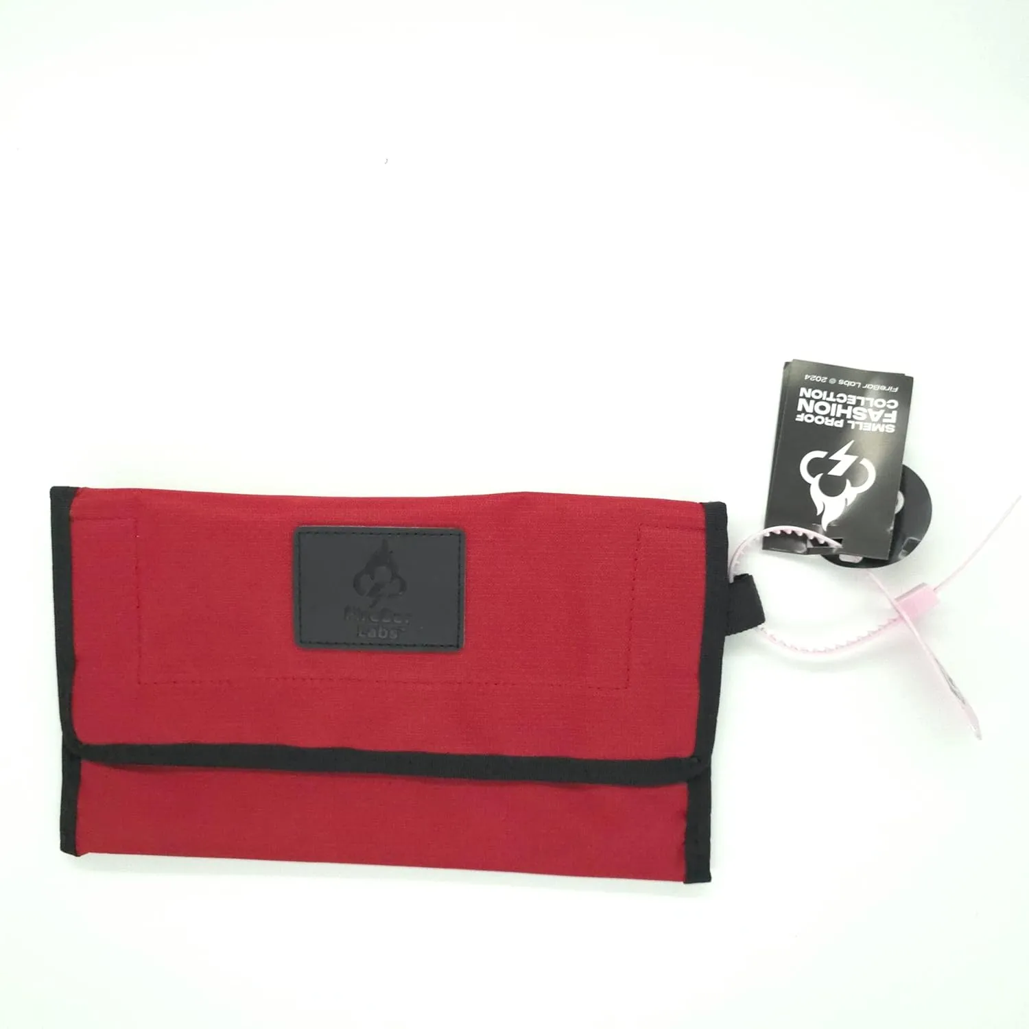 Smell Proof Travel Wallet & Cash Bag with Hidden Lock – Odor-Free, Water-Resistant, Compact Design (Ruby Red)