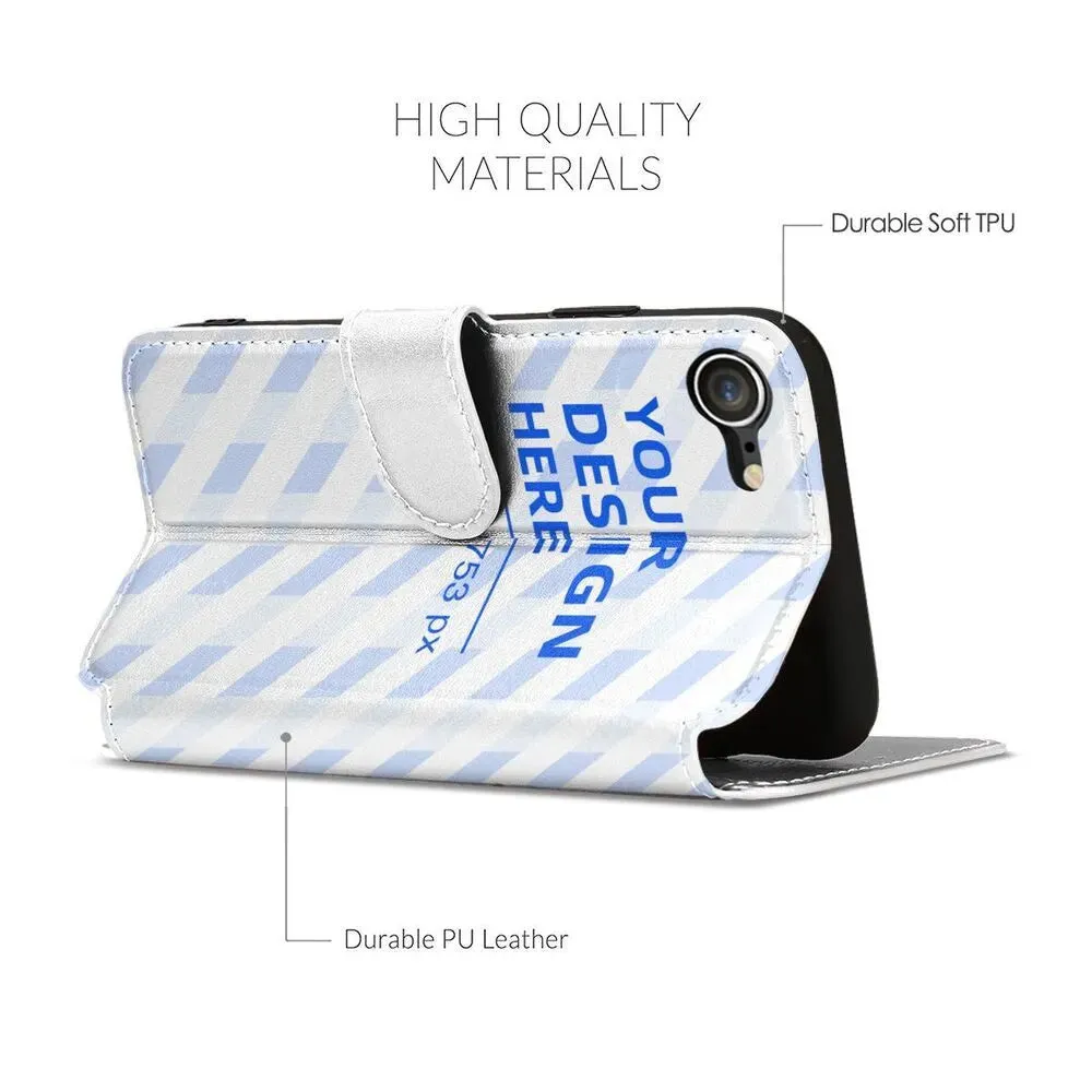 Soft TPU Custom Phone case Flip Card Holder iphone case