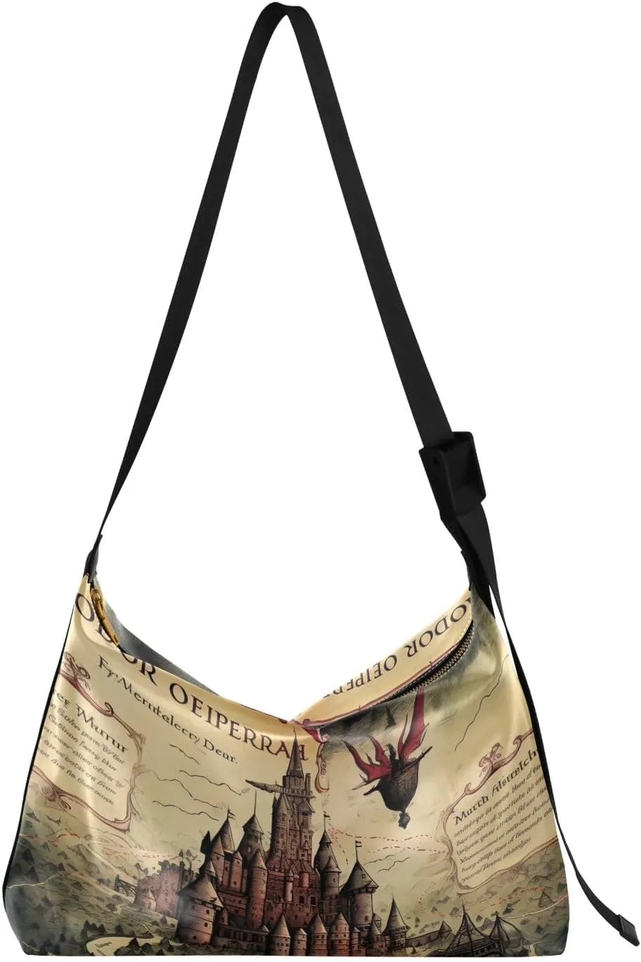 Space Large Leather Crossbody Bag, Shoulder Sling Bag for Men, Cross Body Leather Shoulder Bag