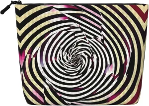 spiral optical illusion gif Print Toiletry Bag Single-layer Makeup Bag Travel Cosmetic Organizer Work Bag Essentials