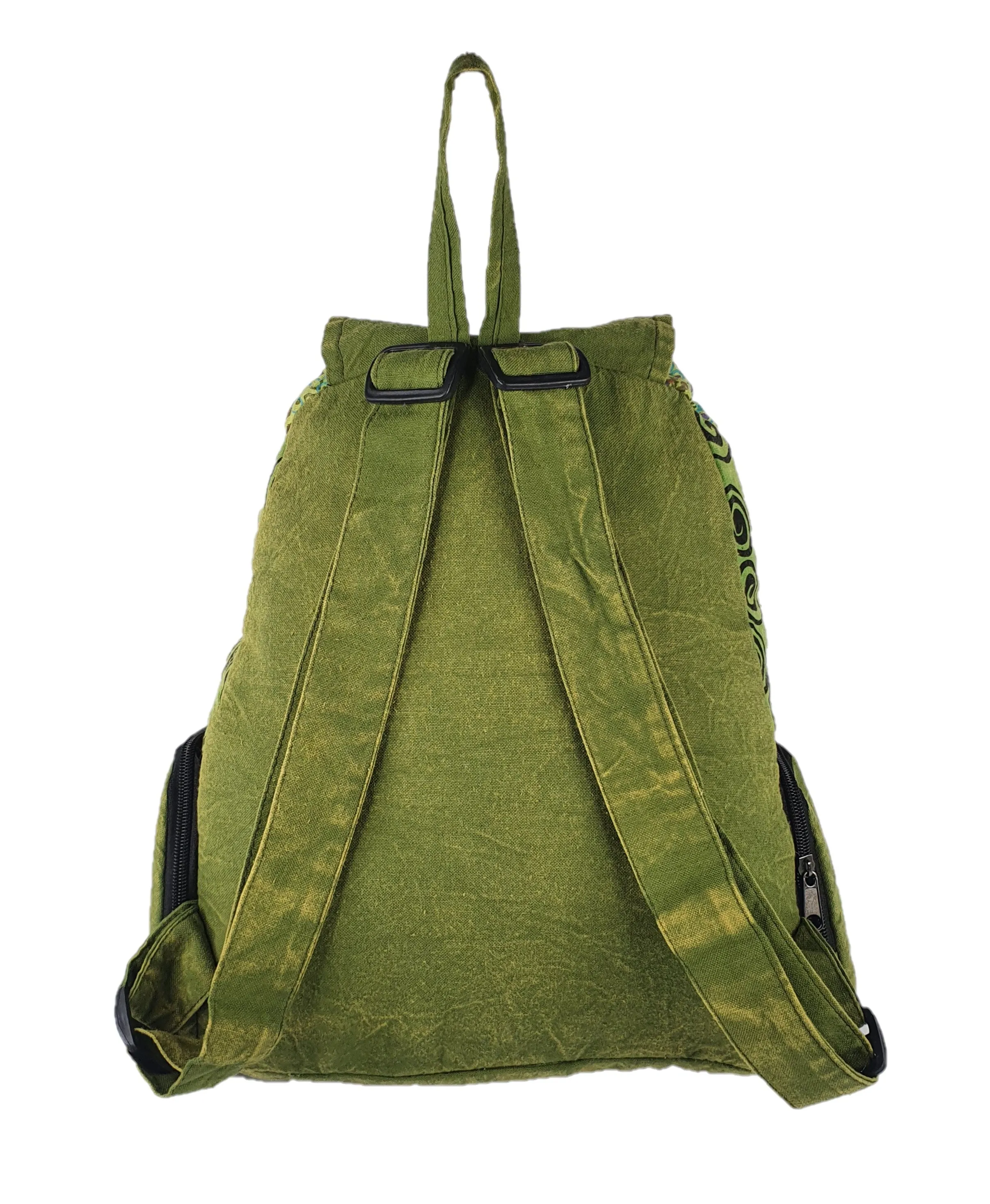 Spiral Stonewashed Patchwork Backpack