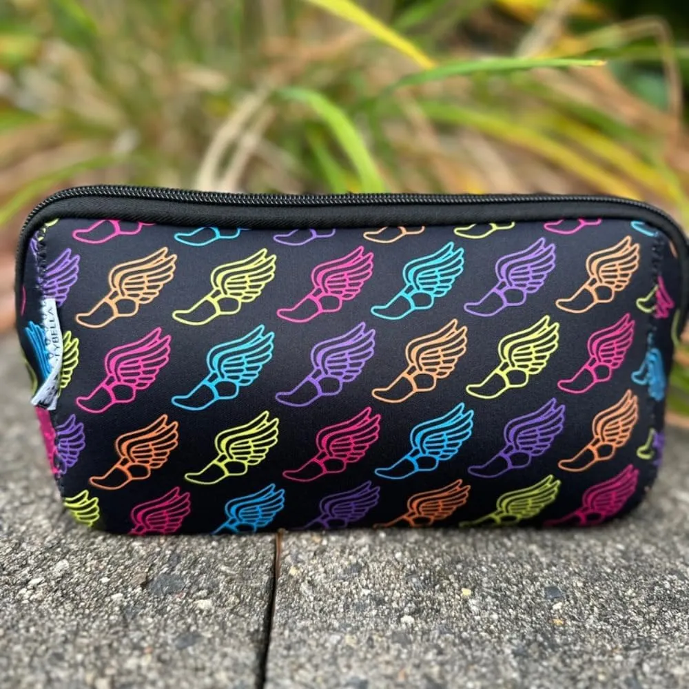 Sportybella Running Gifts For Women, Track & Field Cosmetic Bag, Runner Makeup Bag, Christmas & Birthday Gifts For Friend, Sister, Daughter, Teen, Travel Makeup, Track & Field Accessories