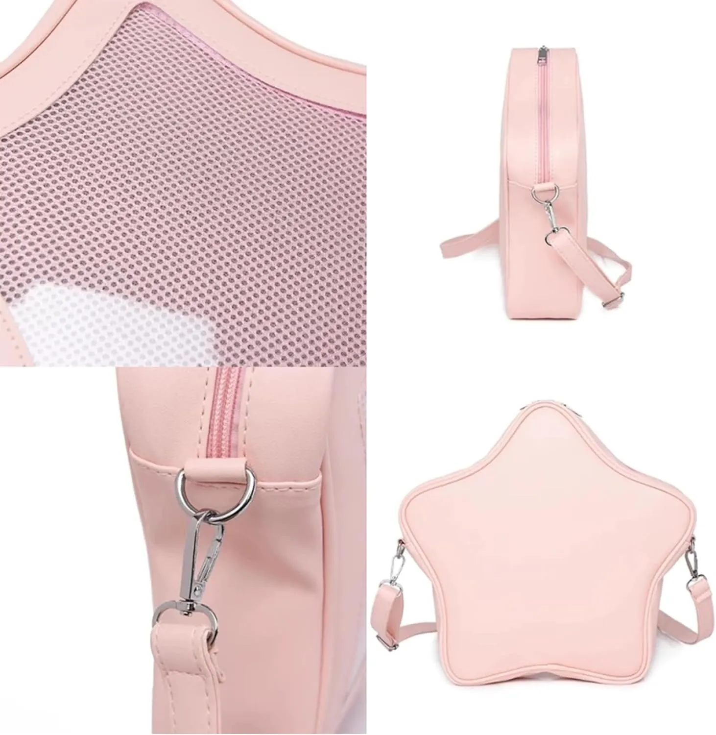 Star shaped ita backpack pin bag pin display Crossbody Bag cute handbag for Y2K Aesthetic