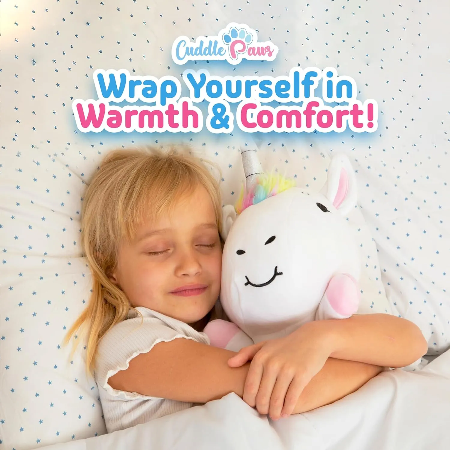 Stuffed Animal Unicorn Body Pillow – Soft Plush Toy & Throw Pillow for Kids, Small (23 Inches) Soft Plushies Stuff Gift for Boys and Girls