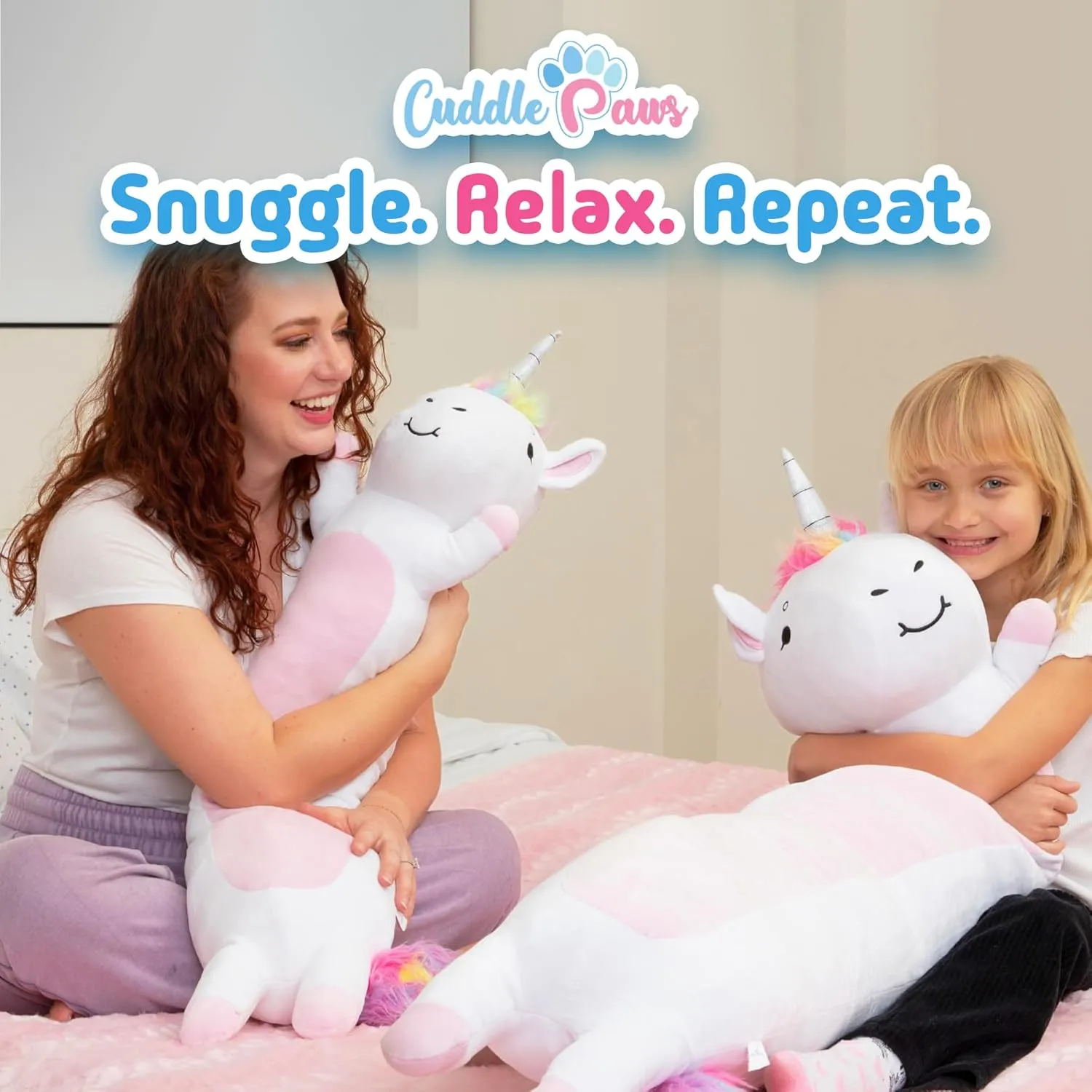 Stuffed Animal Unicorn Body Pillow – Soft Plush Toy & Throw Pillow for Kids, Small (23 Inches) Soft Plushies Stuff Gift for Boys and Girls
