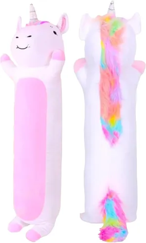 Stuffed Animal Unicorn Body Pillow – Soft Plush Toy & Throw Pillow for Kids, Small (23 Inches) Soft Plushies Stuff Gift for Boys and Girls