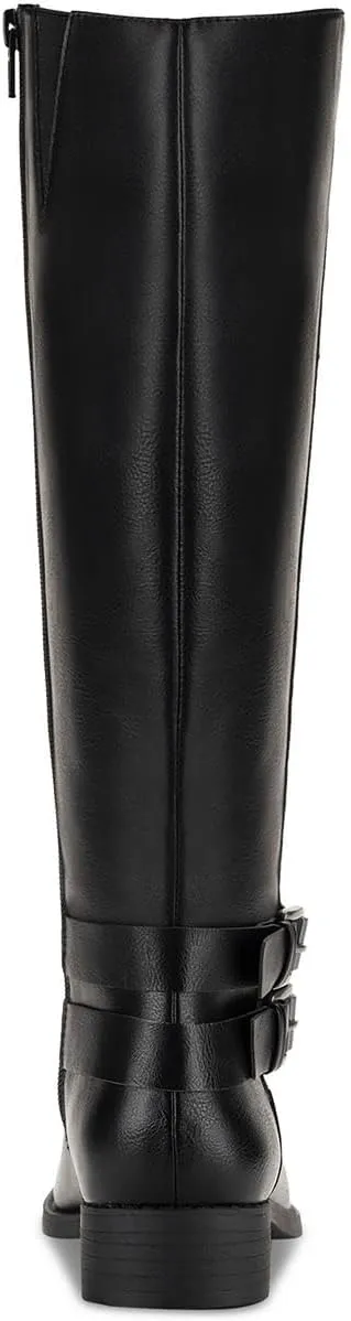 Style & Co. Womens Maliaa Faux Leather Riding Knee-High Boots