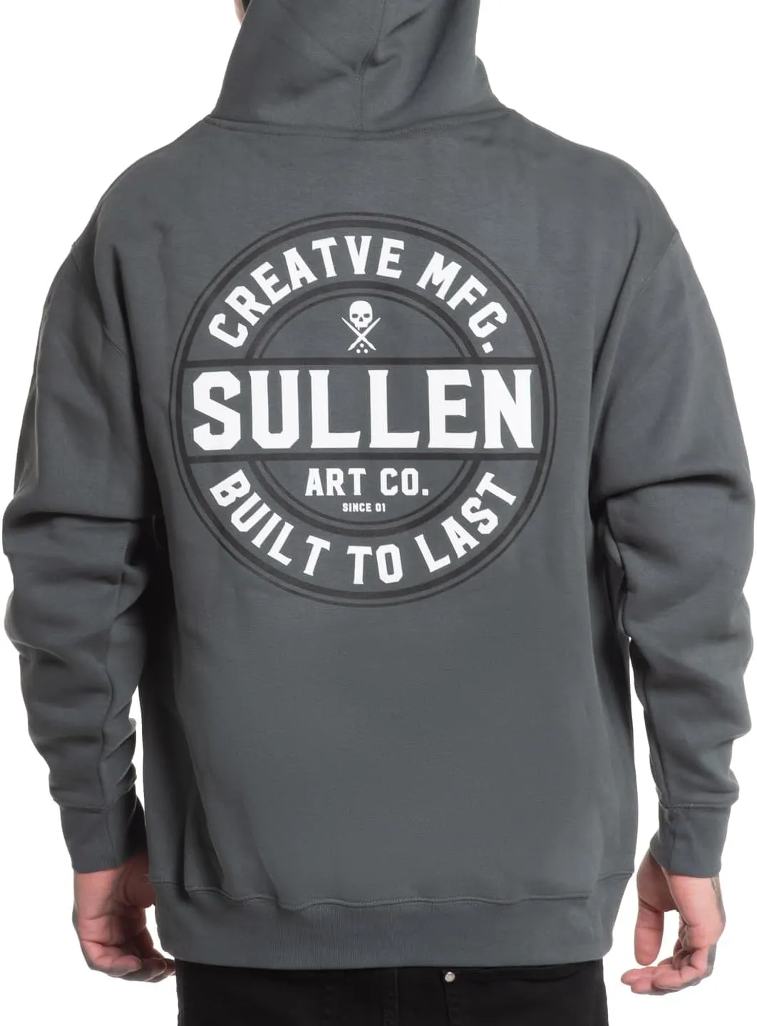 Sullen Men's Creative Corp Tattoo Lifestyle Graphic Long Sleeve Pullover Hooded Fleece Sweatshirt