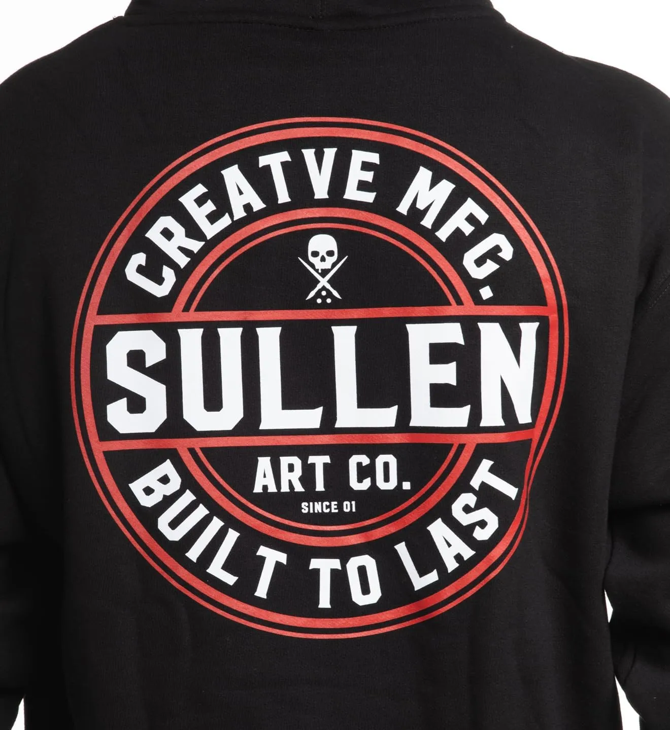 Sullen Men's Creative Corp Tattoo Lifestyle Graphic Long Sleeve Pullover Hooded Fleece Sweatshirt