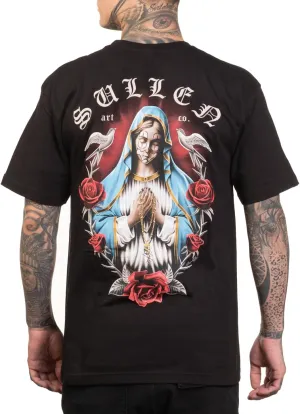 Sullen Men's Divinity Tattoo Lifestyle Graphic Artist Series Standard Short Sleeve Tee Black
