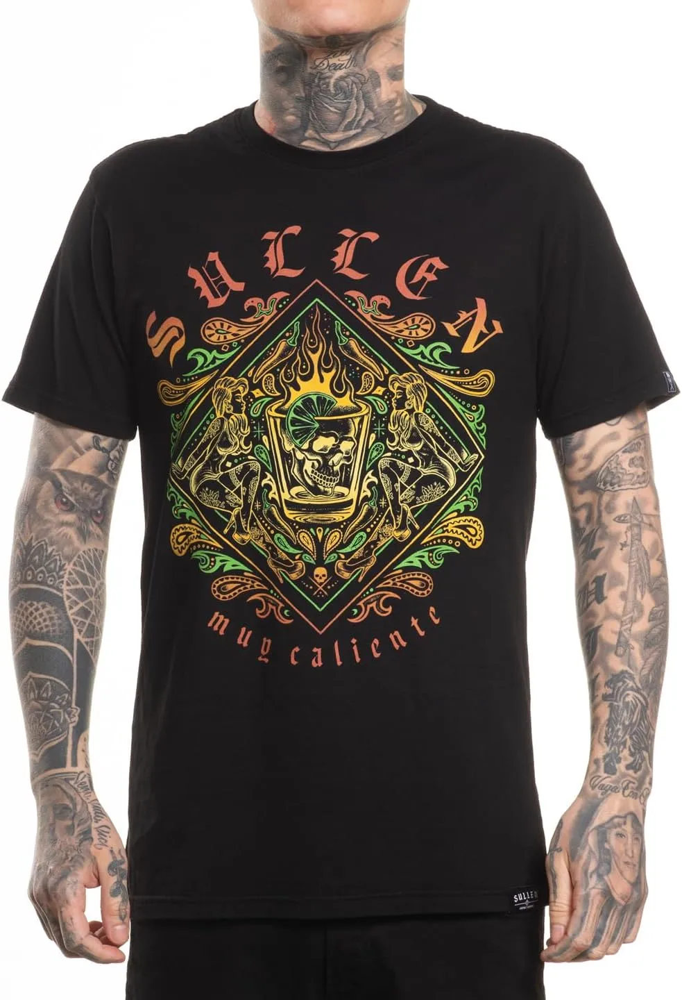 Sullen Men's Muy Caliente Cinco De Mayo Capsule Tattoo Lifestyle Graphic Premium Short Sleeve Tee