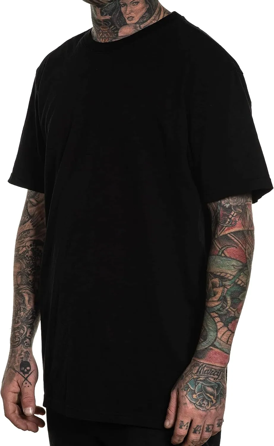 Sullen Men's Solid Premium Tattoo Lifestyle Graphic Logo Tee - Neptune