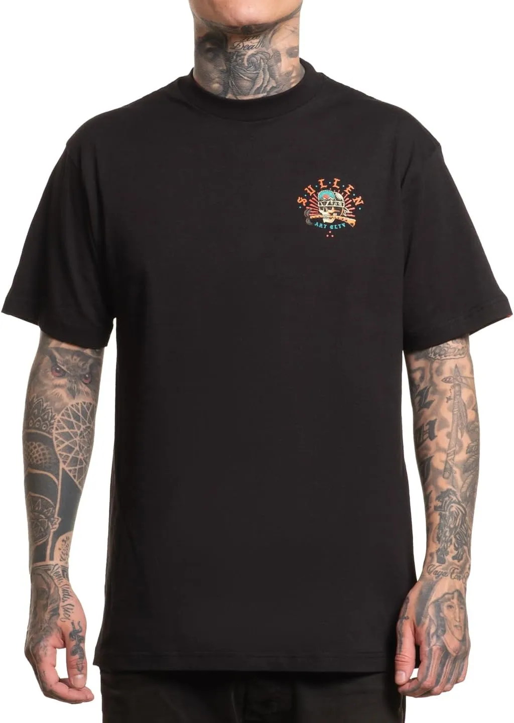 Sullen Men's South Califas Choloha Capsule Tattoo Lifestyle Graphic Standard Short Sleeve Tee