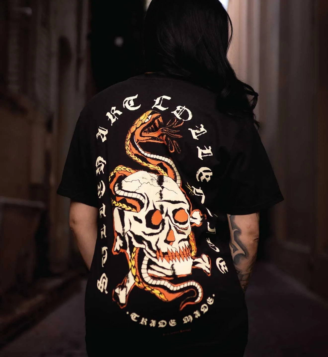 Sullen Men's Teen Hearts & Serpent Traditions Capsule Tattoo Artist Series Lifestyle Graphic Premium Short Sleeve Tee