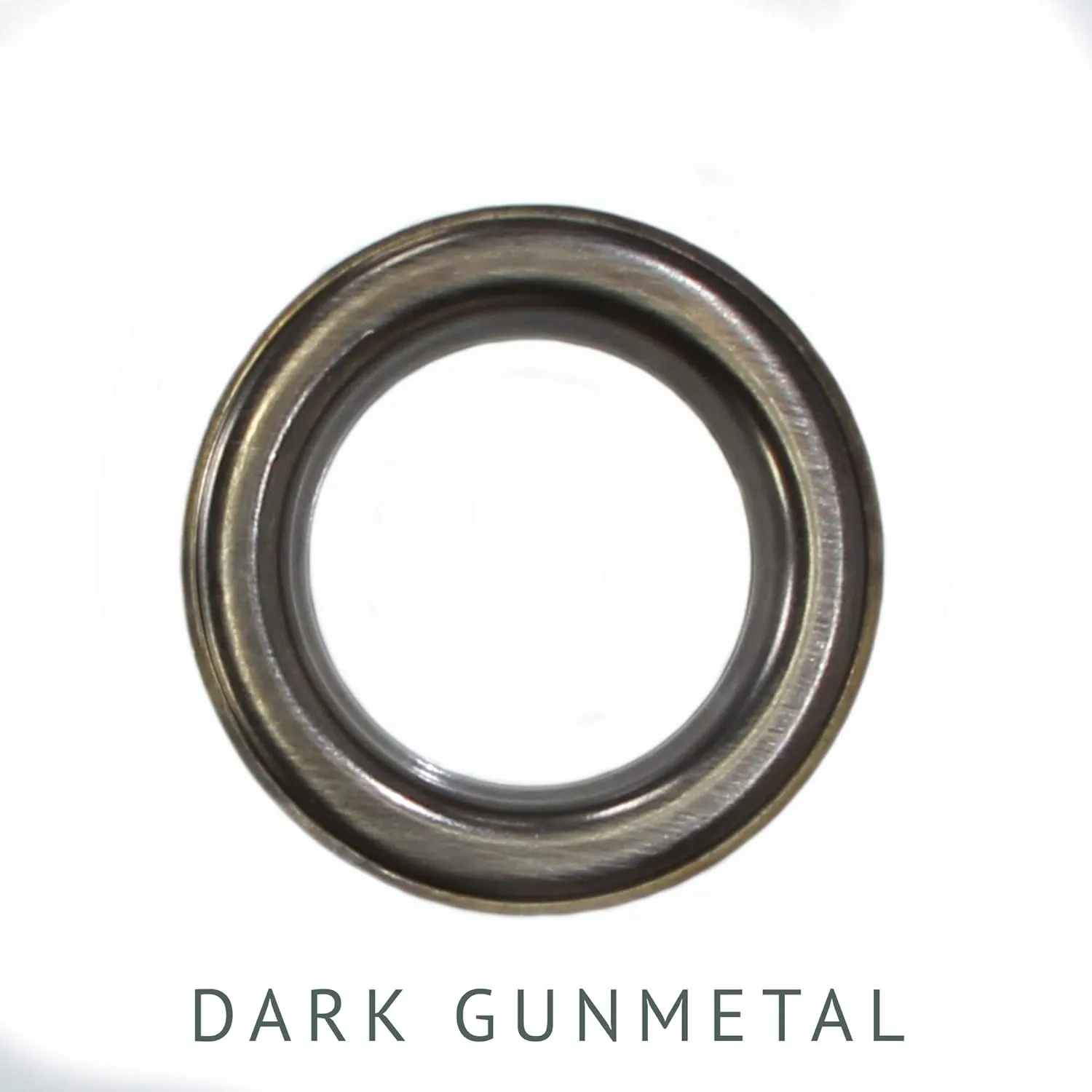 Sunbrella Cast Slate Outdoor Curtain with Dark Gunmetal Grommets 50 in. Wide x 96 in. Long