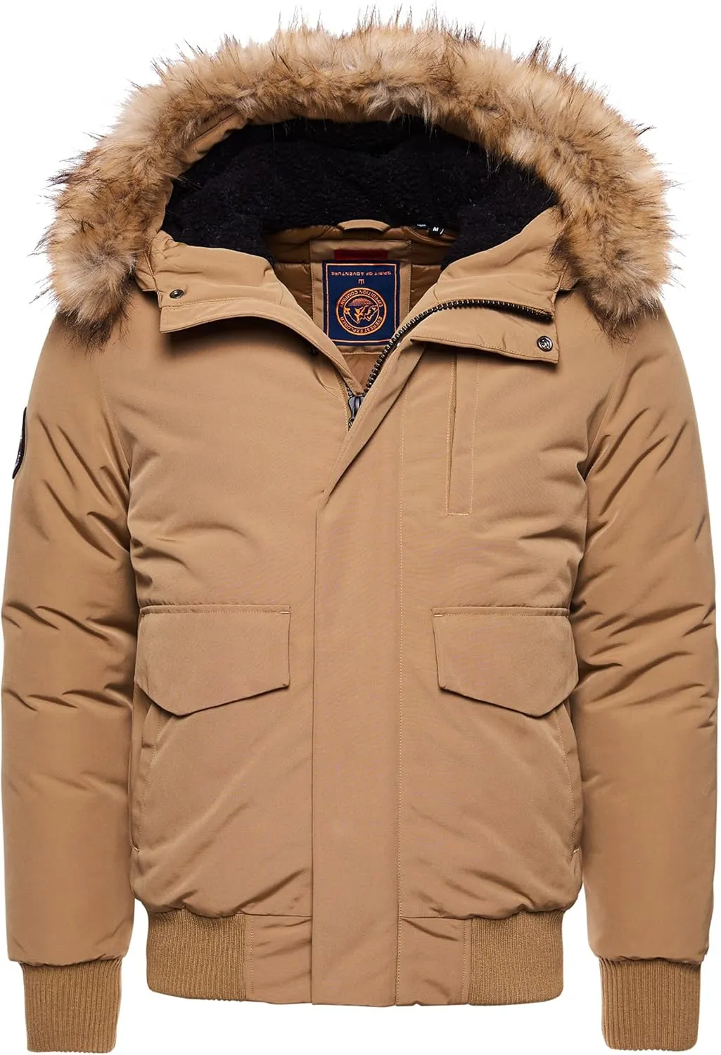 Superdry Mens Everest Bomber Jacket Camel Size Xxxl