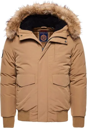 Superdry Mens Everest Bomber Jacket Camel Size Xxxl
