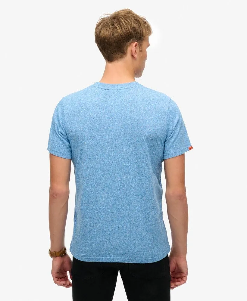 Superdry Men's Vintage Logo Classic Relaxed T-Shirt, Fresh Blue Grit