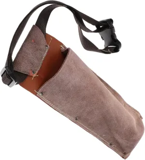 SUPVOX Leather Welding Rod Bag - Pu Leather Holder, Brown Welding Tools Storage Bag with Multiple Compartments for Welders, Home Use, and Workshops