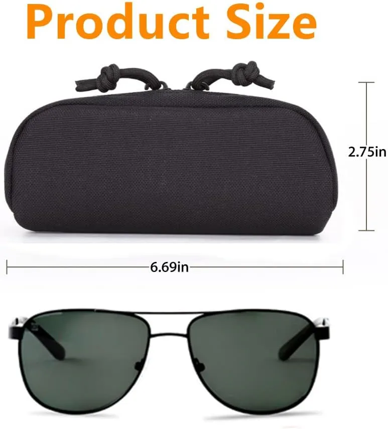 Tactical MOLLE Glasses Case Shockproof Protective Box Portable Eyeglasses Cases Eyewear With Belt Clip
