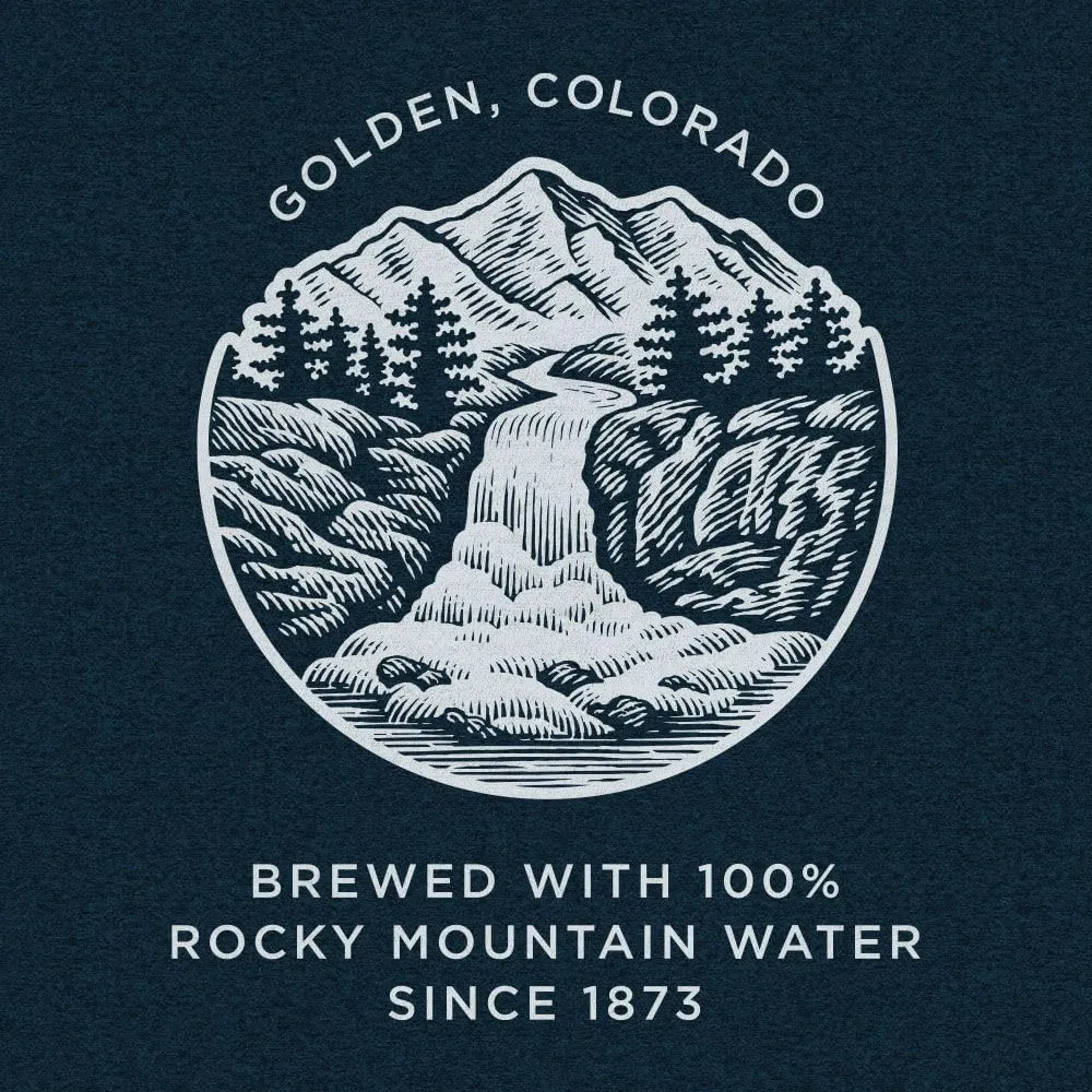 Tee Luv Men's Coors Banquet Shirt - Golden Colorado Front and Back Beer Shirt