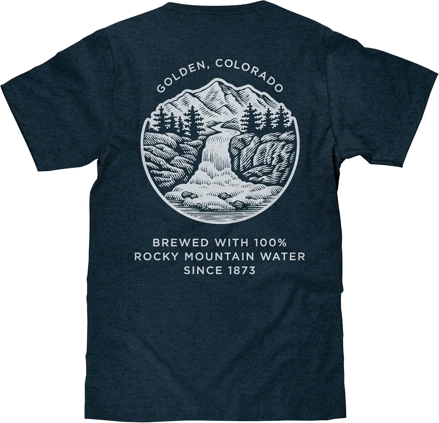Tee Luv Men's Coors Banquet Shirt - Golden Colorado Front and Back Beer Shirt