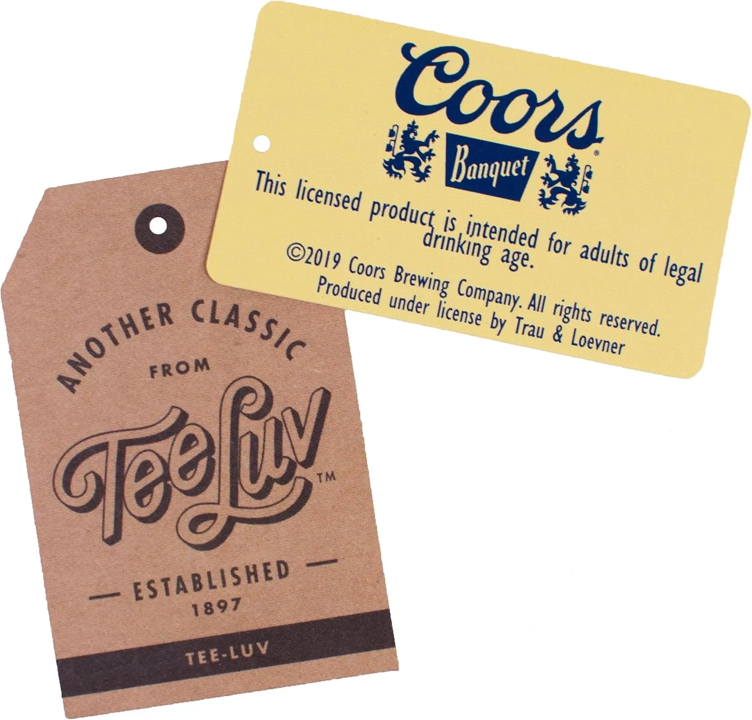 Tee Luv Men's Coors Banquet Shirt - Golden Colorado Front and Back Beer Shirt