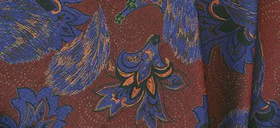 Thai Printed Silk Pocket Square #38