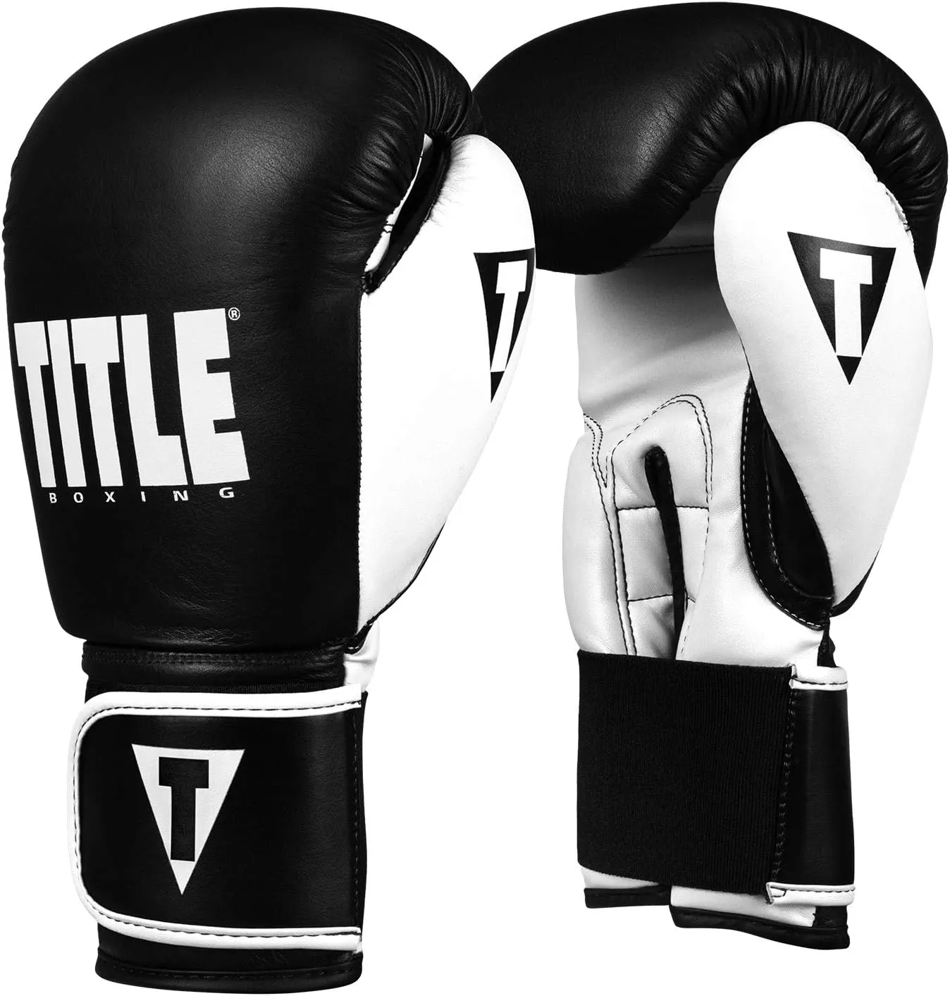 Title Boxing Dynamic Strike Heavy Bag Gloves, Black/White, 16 oz