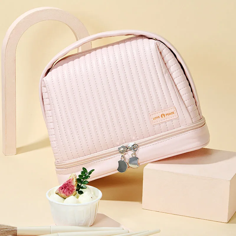 Toast Cake Candy Color Dry Wet Separation Wash Cosmetic Bags
