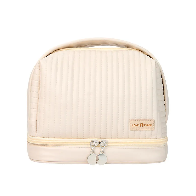 Toast Cake Candy Color Dry Wet Separation Wash Cosmetic Bags