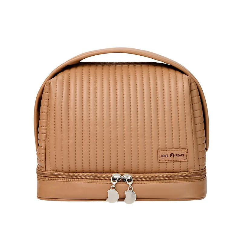 Toast Cake Candy Color Dry Wet Separation Wash Cosmetic Bags