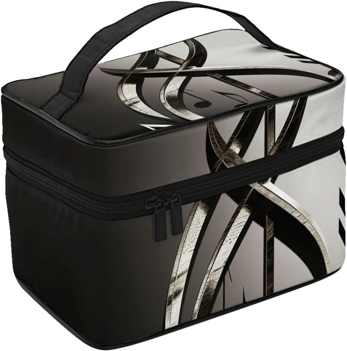 Toiletry Bag for Women Men Dopp Kit Travel Makeup Bag Make Up Organizers Cosmetic Bag Music Symbol Hanging Toiletry Bag Shaving Bag with Large Capacity for Travel