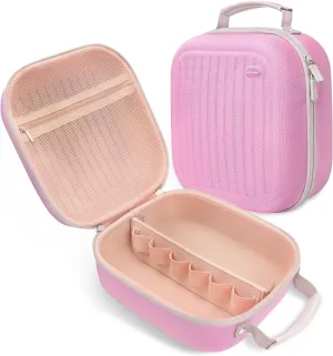 Toiletry Bag Travel Bag for Women, Large Wide-open Water-resistant Cosmetic Bag Portable Organizer Shampoo, Conditioner, Brushes Set and Makeup Accessories (Pink)