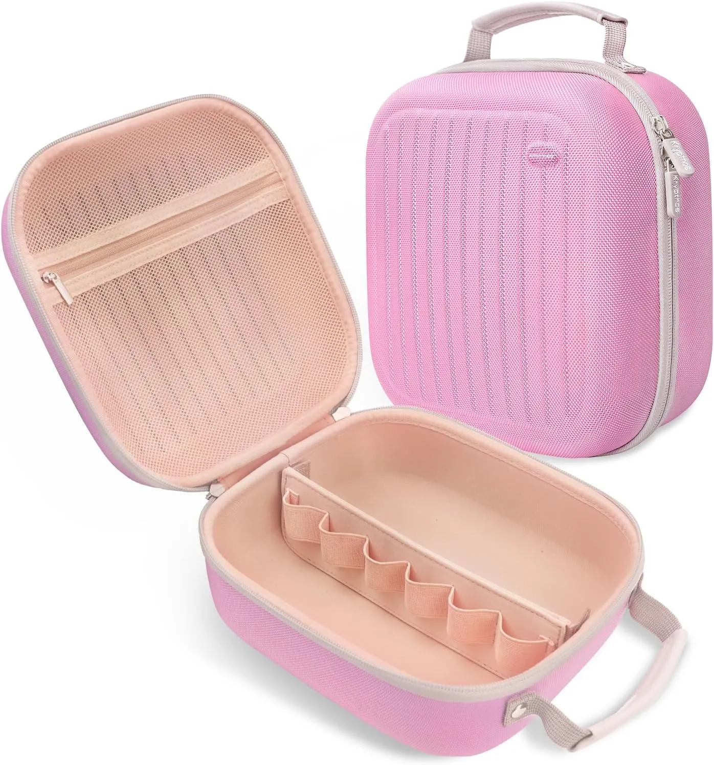 Toiletry Bag Travel Bag for Women, Large Wide-open Water-resistant Cosmetic Bag Portable Organizer Shampoo, Conditioner, Brushes Set and Makeup Accessories (Pink)