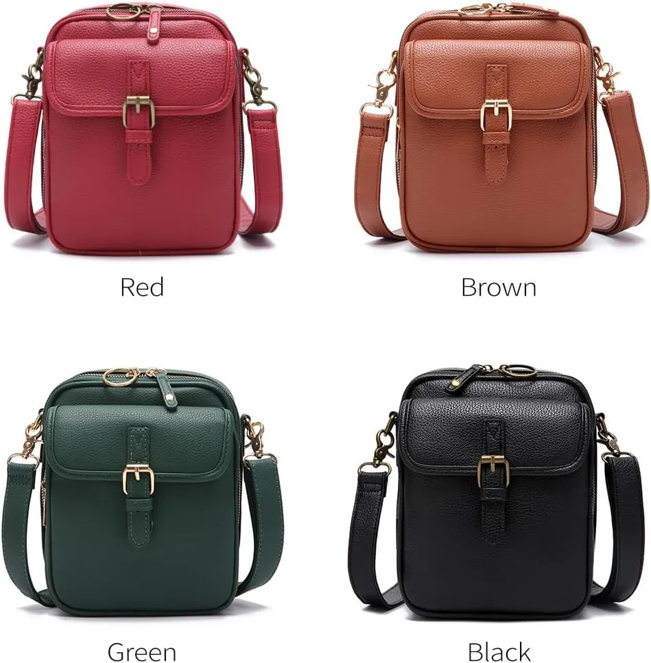 Tojoyride Crossbody Bag, Urvashi Crossbody Leather Bag, Vintage Anti Theft Purse Messenger Shoulder Bags